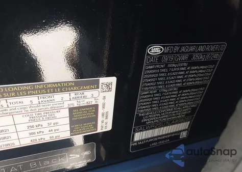 2020 Land Rover Range Rover Sport Hse Mhev z USA, uszkodzony, nr VIN SALWR2SU1LA898255